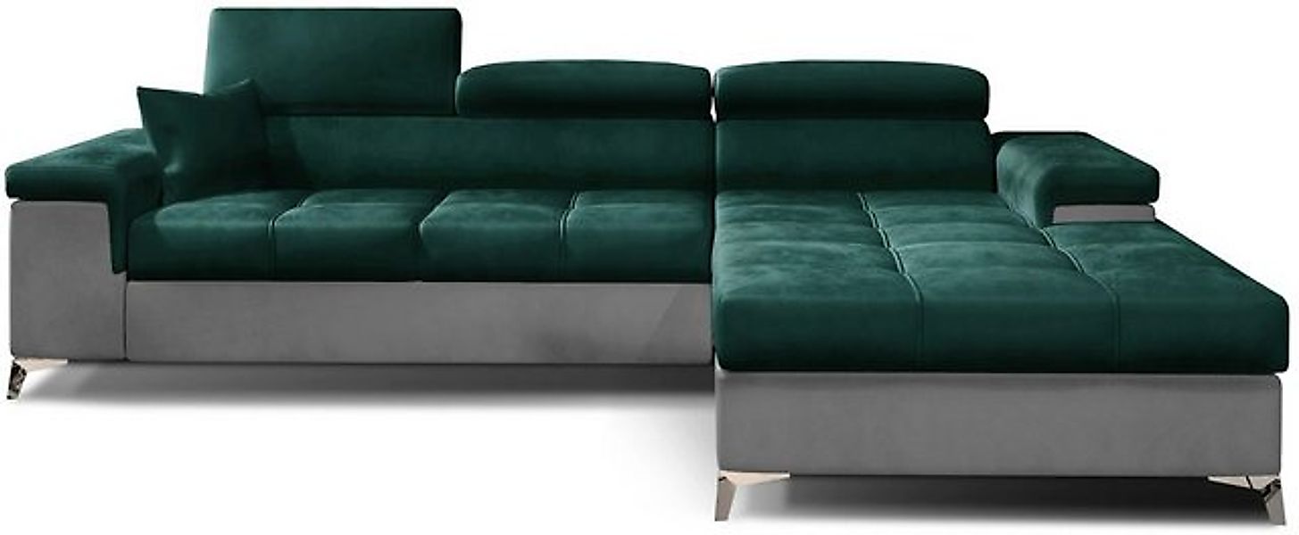 DB-Möbel Ecksofa RIKARDS mit Schlaffunktion 281X205cm. Ecksofa vom Herstell günstig online kaufen