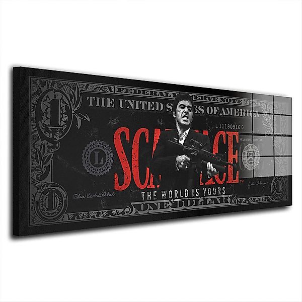 Artedinoi Acrylglasbild Dollar Zitat Scarface Acrylglas günstig online kaufen