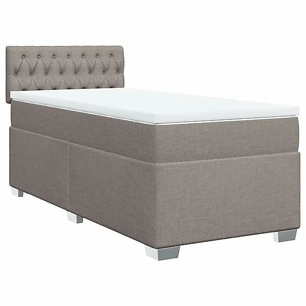 vidaXL Bett Boxspringbett mit Matratze Taupe günstig online kaufen