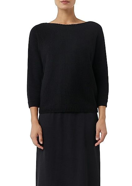 comma Strickpullover mit Leo-Schleifendetail günstig online kaufen