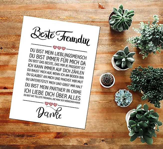 Close Up Poster Beste Freundin Kunstdruck günstig online kaufen