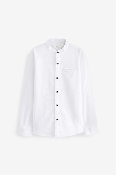 Next Langarmhemd Grandad-Hemd mit langen Ärmeln günstig online kaufen