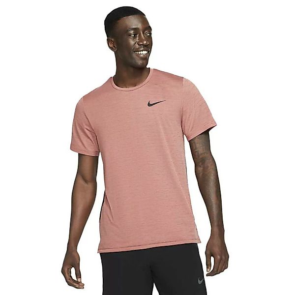 Nike Hyper Dry Veneer Kurzarm T-shirt XL Rust Pink / Heather / Black günstig online kaufen
