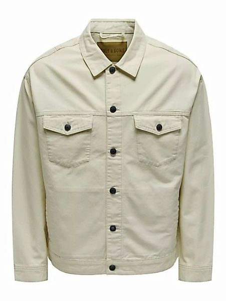 ONLY & SONS Langarmhemd Hemd Jacke Basic Übergangs Shaket mit Taschen ONSEN günstig online kaufen