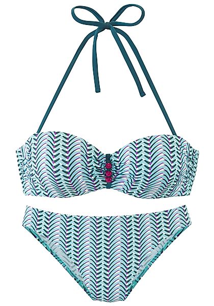 Vivance Bügel-Bandeau-Bikini mit Zierperlen günstig online kaufen