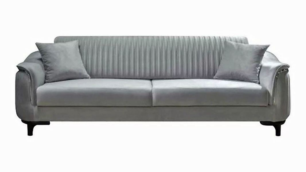 JVmoebel Sofa Graue Couch Wohnzimmer Dreisitzer Sitzpolster Couch, Made in günstig online kaufen