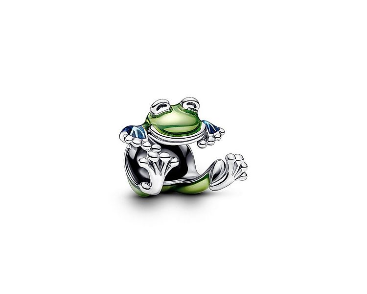 Pandora Charm-Einhänger Charm Damen Kletternder Frosch Emaille Grün Silber günstig online kaufen