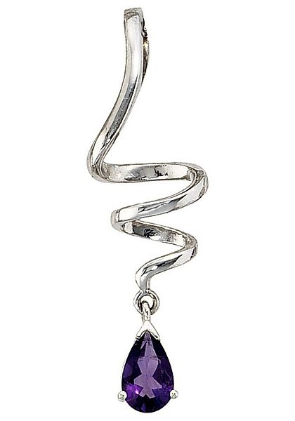 JOBO Kettenanhänger Anhänger Tropfen, 925 Silber mit Amethyst günstig online kaufen