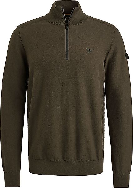 PME Legend Half Zip Sweater Beluga Grün - Größe L günstig online kaufen