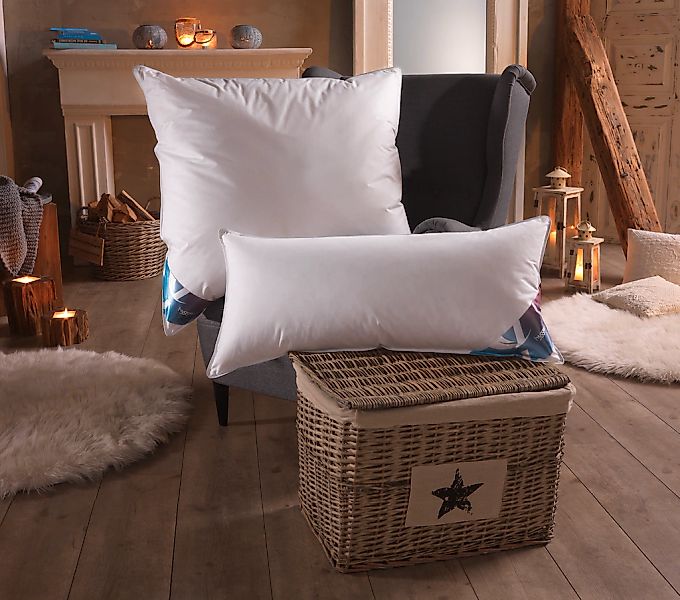 Haeussling Federkopfkissen "Hygge Home Plissee (biobasiert)" Füllung: 70% E günstig online kaufen