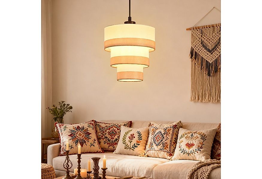 ZMH Pendelleuchte Esstisch Hängeleuchte 1/3/4 flammig E27 Retro Esszimmerla günstig online kaufen