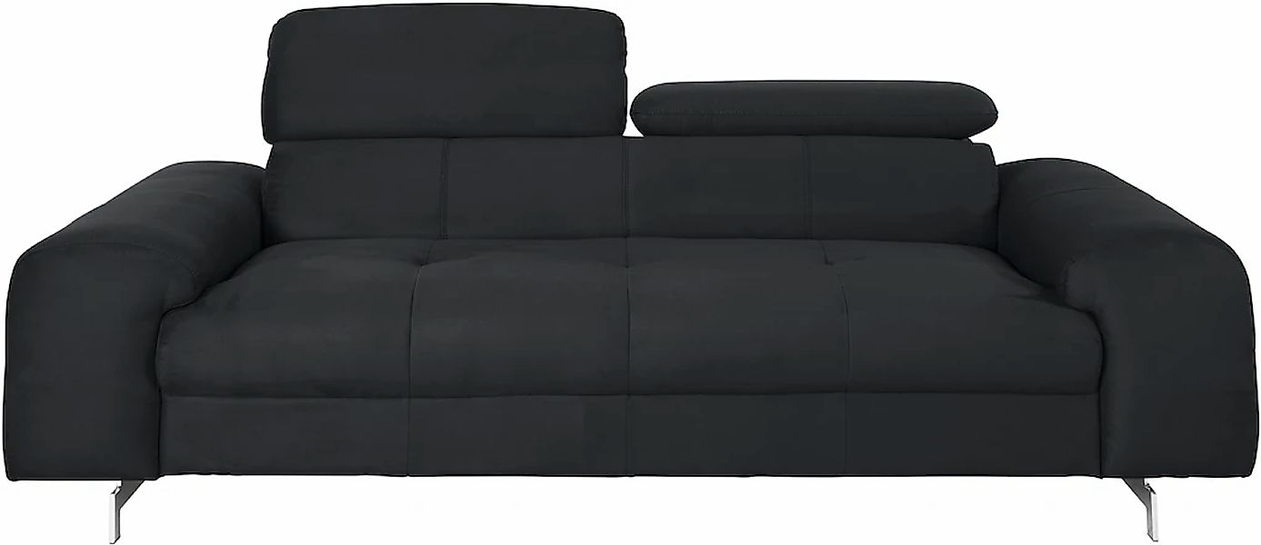 COTTA 3-Sitzer »Chef« Big-Sofa mit Kopfteilverstellung, edle Metallkufen günstig online kaufen