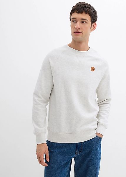 bonprix Sweatshirt, 2 Stk. Regular Fit, unifarben, aus Baumwolle und Polyes günstig online kaufen