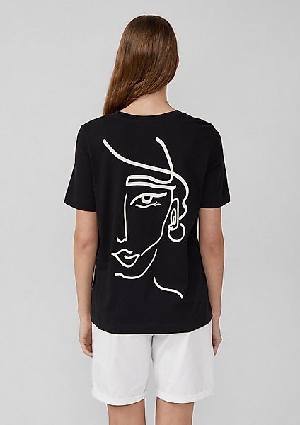 s.Oliver Kurzarmshirt T-Shirt T-Shirt im Relaxed Fit mit Front- und Rückenp günstig online kaufen