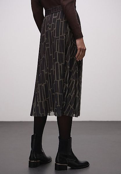 STREET ONE Meshrock Mesh Plissée Rock mit Print günstig online kaufen