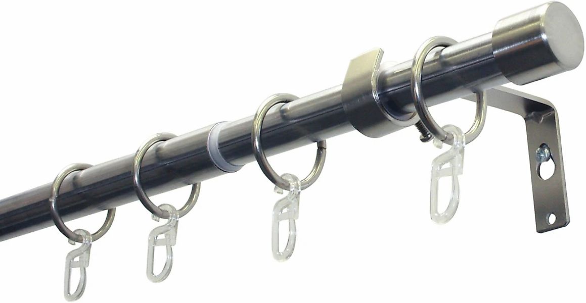 GARDINIA Gardinenstange "Set Metall" Ø 19 mm 1 läufig-läufig ausziehbar 1-L günstig online kaufen