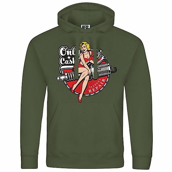 deinshirt Kapuzenpullover Herren Kapuzenpullover Only Cash Mit Print Motiv, günstig online kaufen