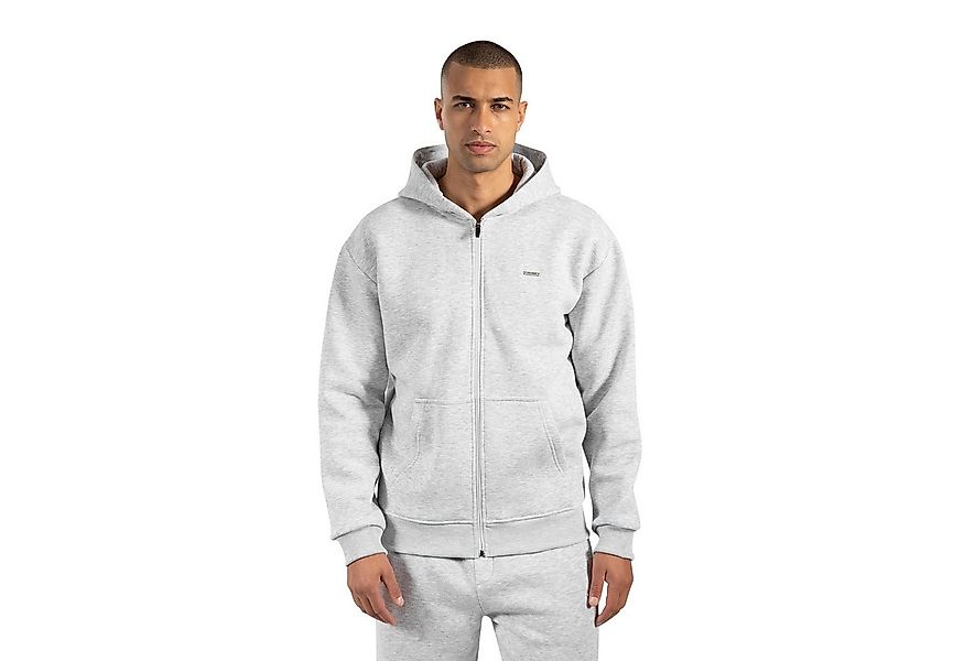 Smilodox Kapuzenstrickjacke Ilyas, Oversize Zip Hoodie, Strickjacke mit Log günstig online kaufen