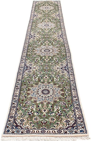 morgenland Orientteppich »Perser - Nain - Royal - 410 x 62 cm - grün«, rech günstig online kaufen