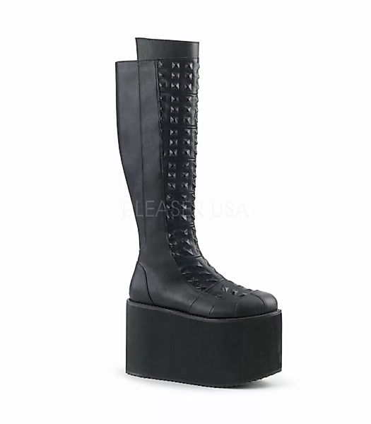 Demonia Plateau Stiefel ROT-13 Schwarz (Schuhgröße: EUR 38) günstig online kaufen