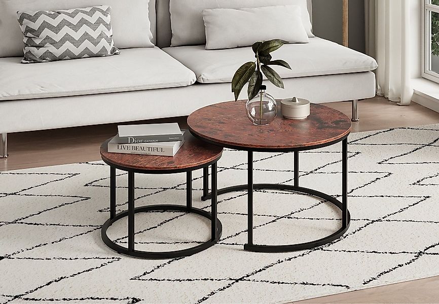 Home Collective Couchtisch 2er Set aus Holz, Wohnzimmertisch Modern (Büro B günstig online kaufen