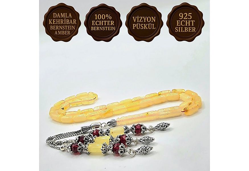 M-Punkt24 Kettenanhänger Tesbih Damla Kehribar Bernstein 11 Gr Rosary Praye günstig online kaufen