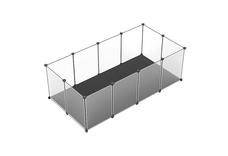 FIVMEN Freigehege Kleintiergehege mit Unterlage DIY Kleintierauslauf Inneng günstig online kaufen