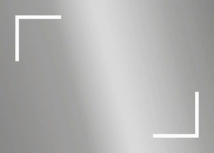 Kristall-Form LED-Lichtspiegel Lenja 70 cm x 50 cm Rechteckig günstig online kaufen