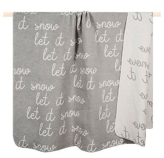 Wohndecke Decke Cuddle Let it Snow Grau (150x200cm), PAD günstig online kaufen