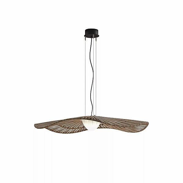 Bover LED-Außen-Hängelampe Mediterránia, braun, Ø 105 cm günstig online kaufen