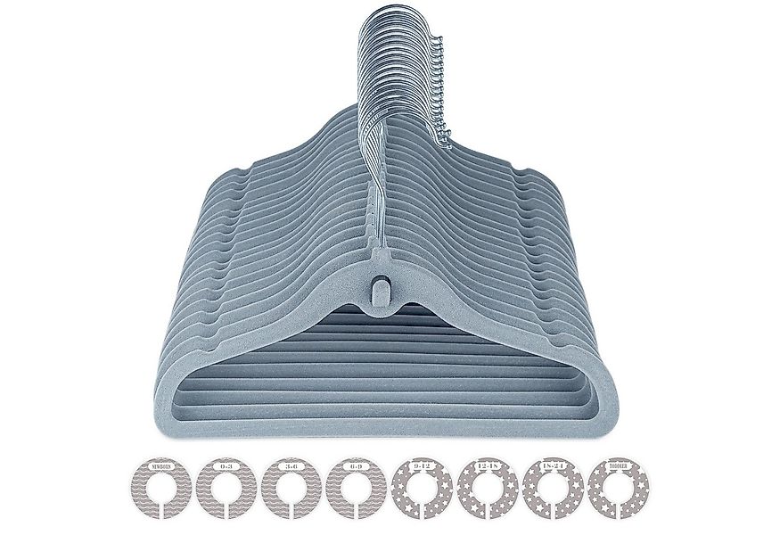 ElitVita Kleiderbügel 20/30 Stück, Kinder Samt Kleiderbügel, für Babys von günstig online kaufen
