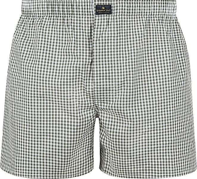 Steppin' Out Boxer Vichy Grün - Größe M günstig online kaufen