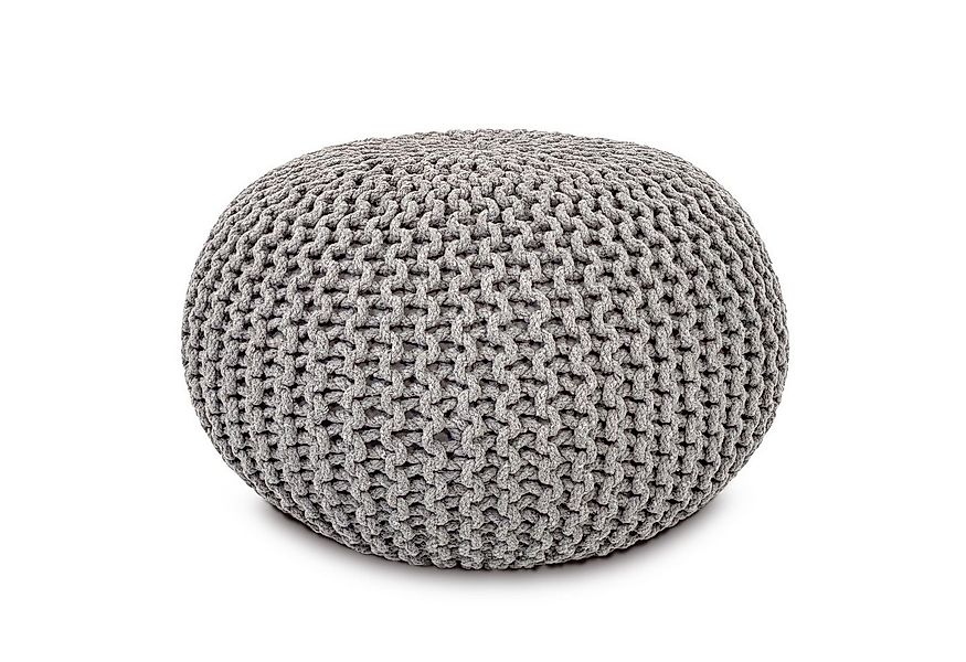 Amagohome Sitzhocker Strickhocker Pouf Ø45 o. 55cm Bodenkissen Sitzpouf XXL günstig online kaufen