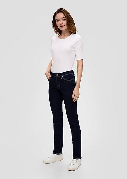 s.Oliver 5-Pocket-Jeans Jeans Betsy / Slim Fit / Mid Rise / Slim leg Waschu günstig online kaufen