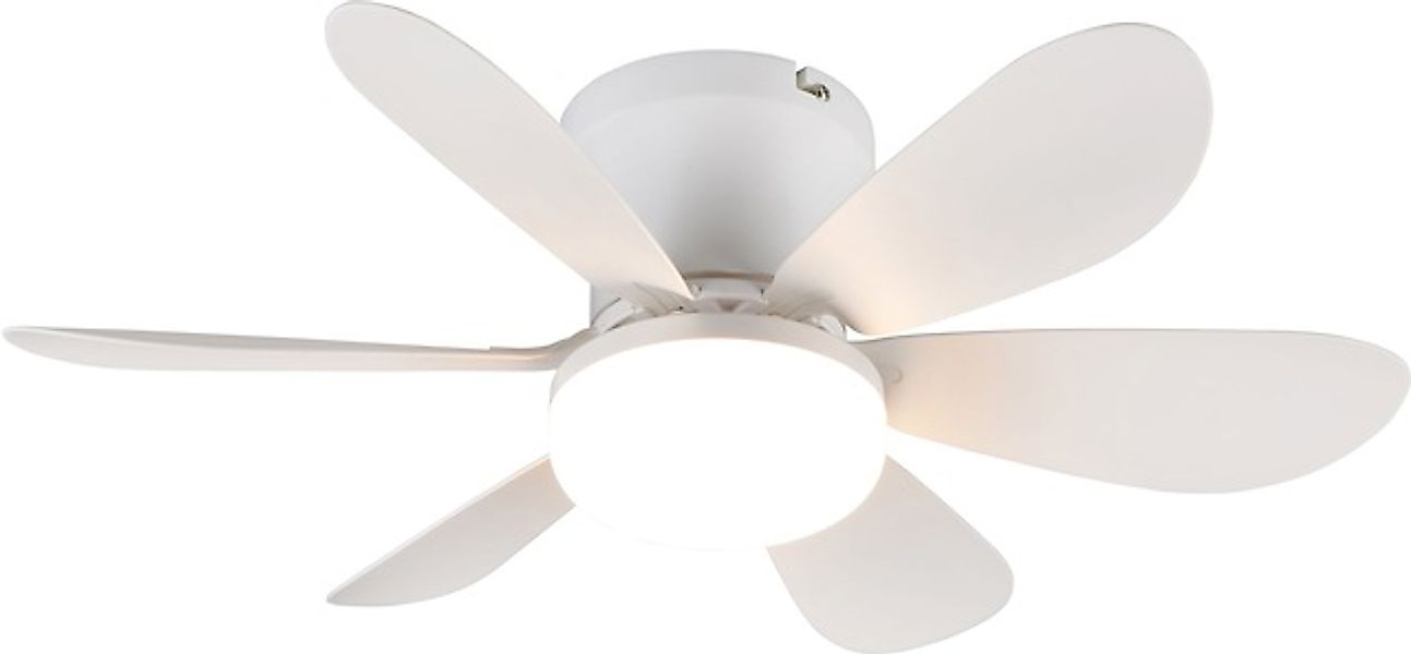 REALITY Leuchten LED Deckenleuchte »LUND mit Ventilator, Deckenventilator m günstig online kaufen