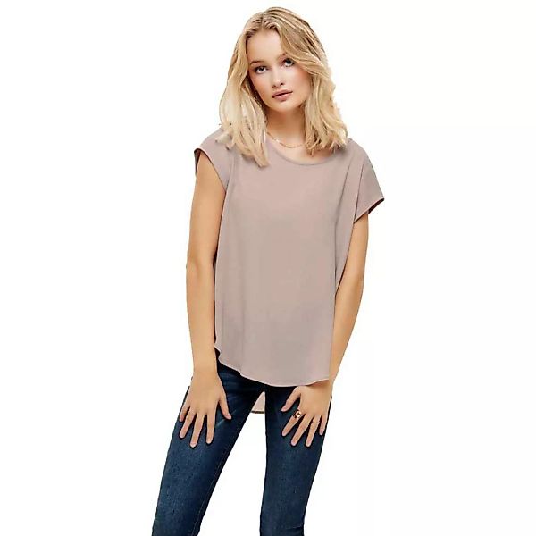 Only Vic Solid Kurzärmeliges T-shirt 42 Pale Mauve günstig online kaufen