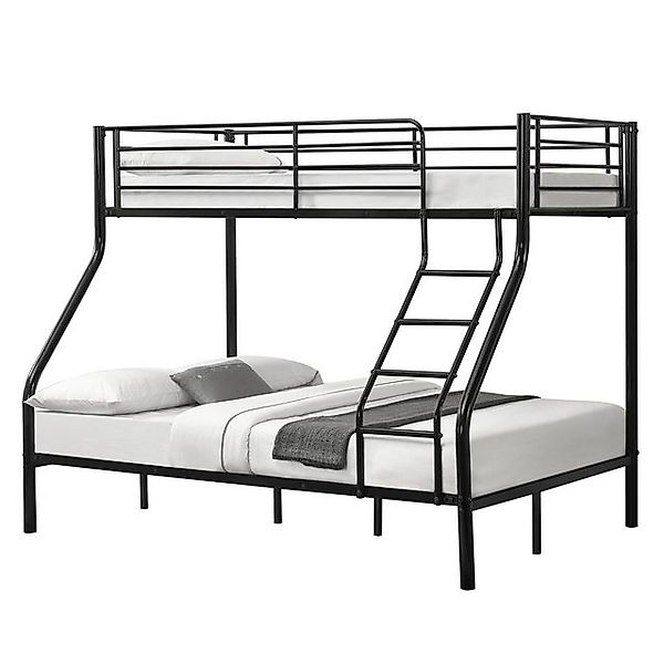 neu.haus Etagenbett, »Sortland« Bettgestell 200x140/90cm Metall Schwarz günstig online kaufen