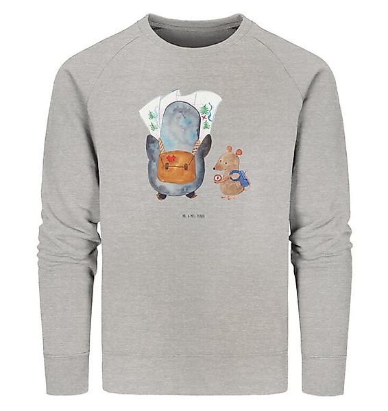 Mr. & Mrs. Panda Longpullover Pinguin & Maus Wanderer Größe L - Heather Gre günstig online kaufen