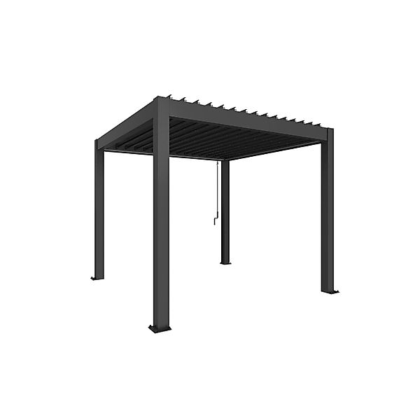 Biohort Pergola 3 m x 3 m Dunkelgrau-Metallic günstig online kaufen