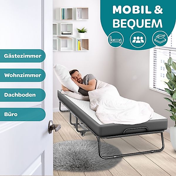 KESSER Gästebett 200x90cm Klappbett faltbares Reisebett günstig online kaufen