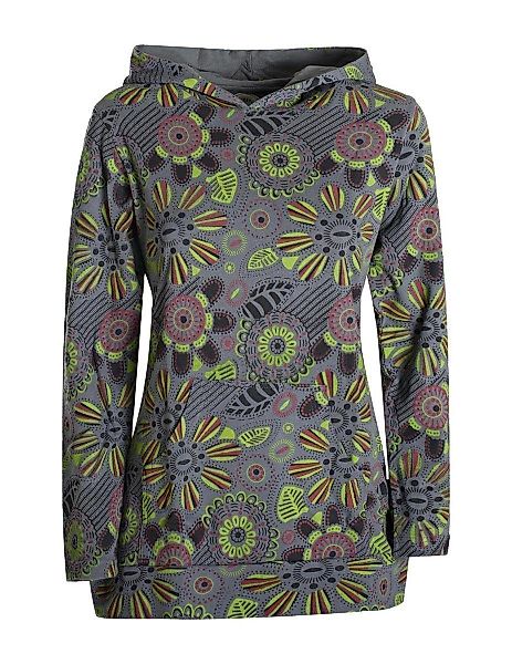 Vishes Kapuzenshirt Langarm Hoodie mit Blumen günstig online kaufen