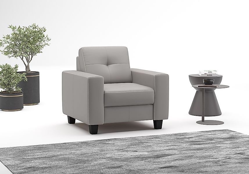 Home affaire Sessel "Varese" Kreuznaht in beige günstig online kaufen