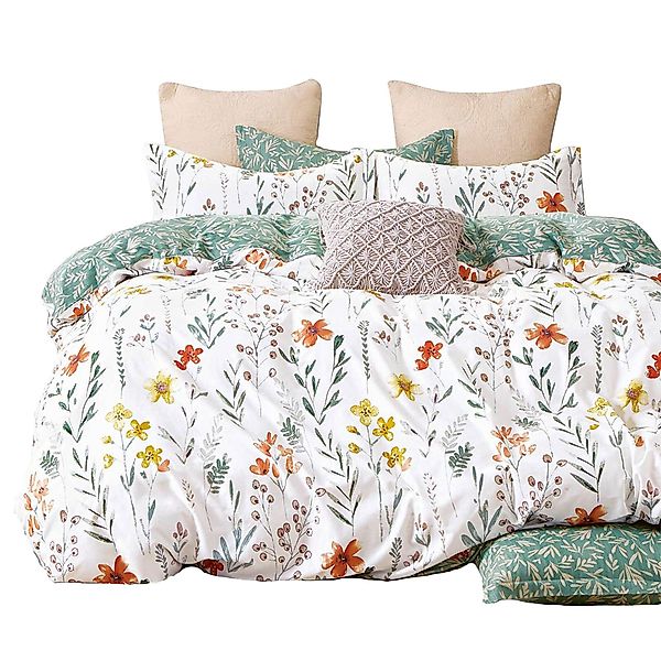 KEAYOO Bettwäsche Blumen, Baumwolle, 2 teilig, günstig online kaufen