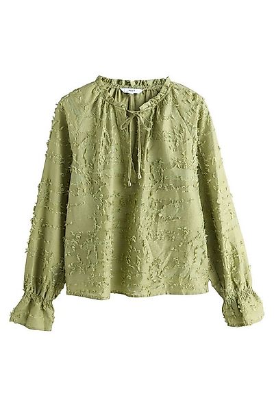 Next Langarmbluse Langärmelige Bluse aus getuftetem Jacquard (1-tlg) günstig online kaufen