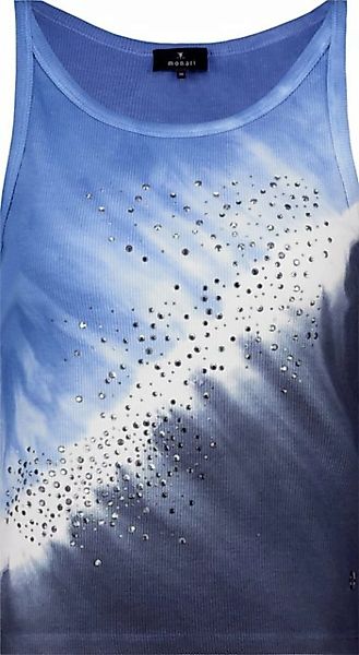 Monari Blusenshirt Top denim blue gemustert günstig online kaufen