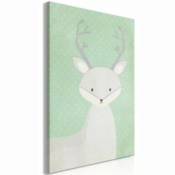 artgeist Wandbild Young Deer (1 Part) Vertical mehrfarbig Gr. 40 x 60 günstig online kaufen
