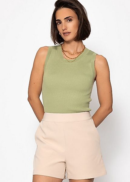 SASSYCLASSY Shorts Elegante Shorts Damen Sommer High Waist Stoffhose mit Re günstig online kaufen