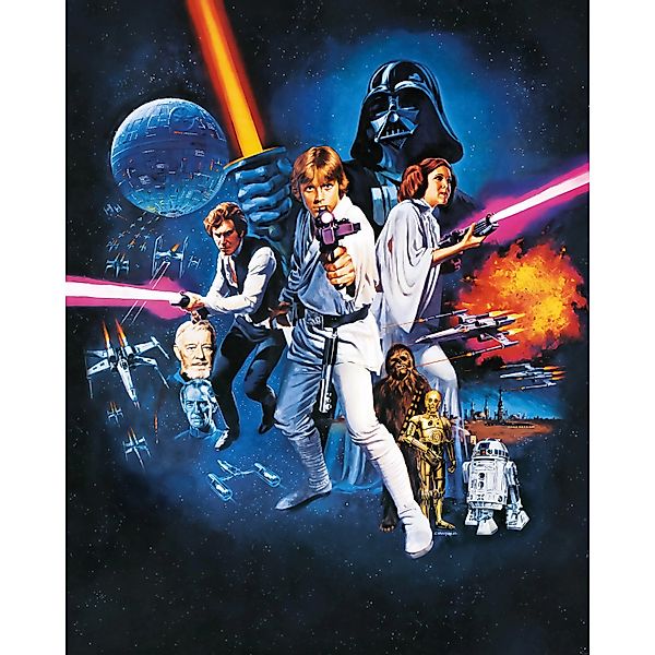 Komar Fototapete Vlies Star Wars Poster Classic 1  200 x 250 cm günstig online kaufen