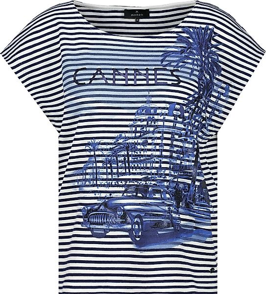 Monari Sweatjacke T-Shirt navy blue ringel günstig online kaufen