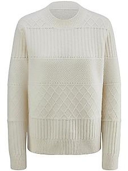 Rundhals-Pullover Fadenmeister Berlin weiss günstig online kaufen
